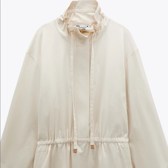 Zara PARKA DRESS - LIMITED EDITION BEIGE NEW - Picture 7 of 7
